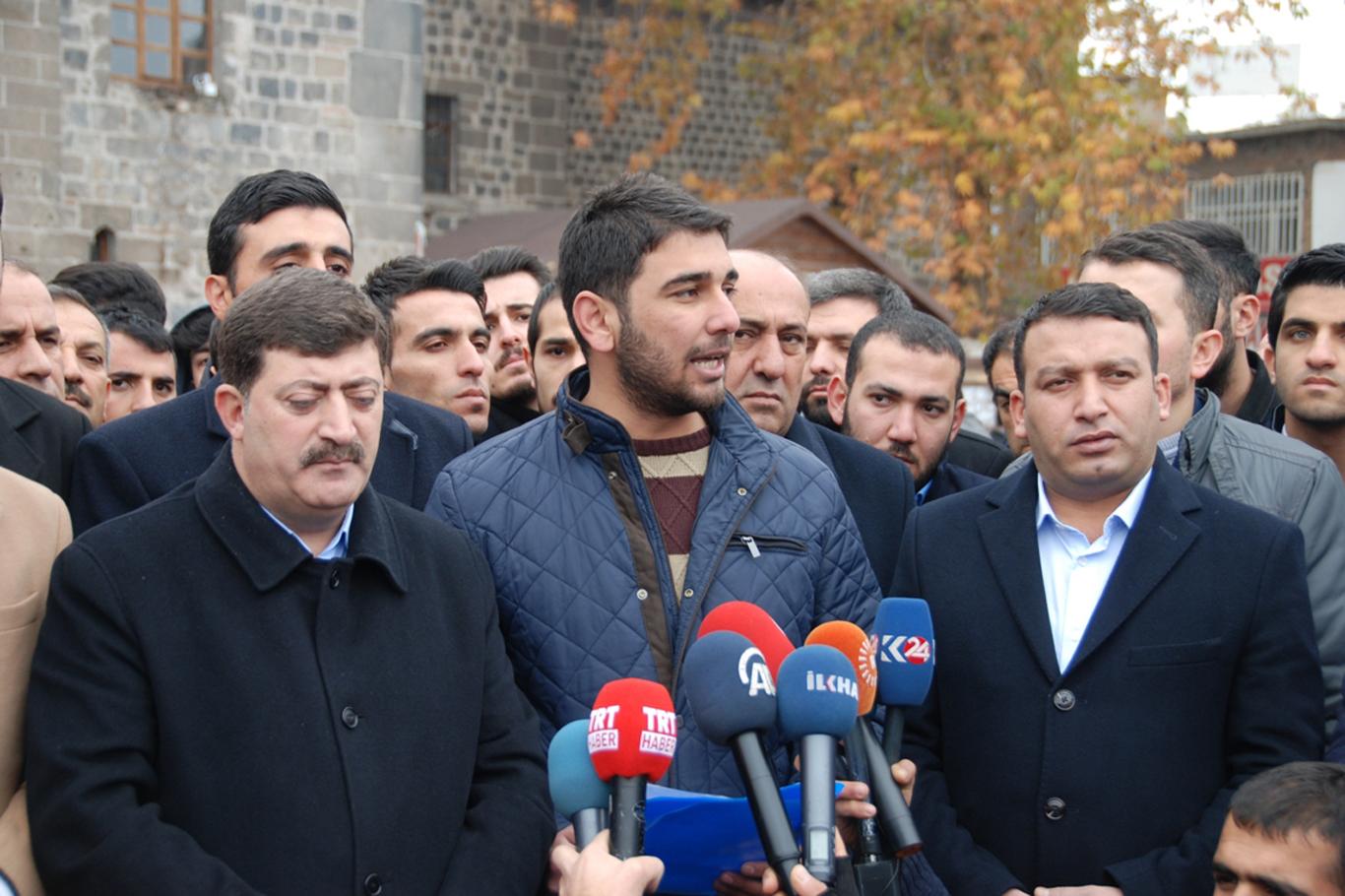 Diyarbakır’da Halep katliamı protesto edildi Diyarbakır’da Halep katliamı protesto edildi